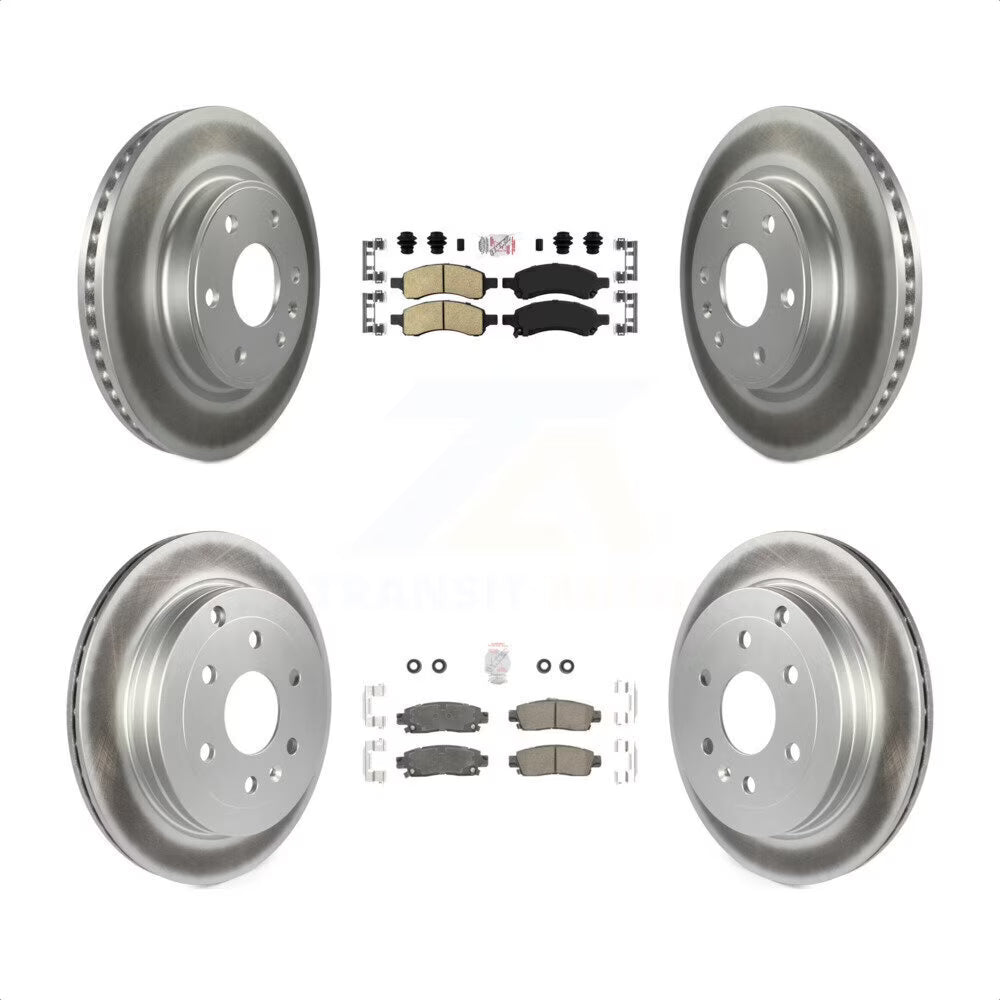 Ceramic Brake Pads and Coated Disc Brake Rotors Kit C81472