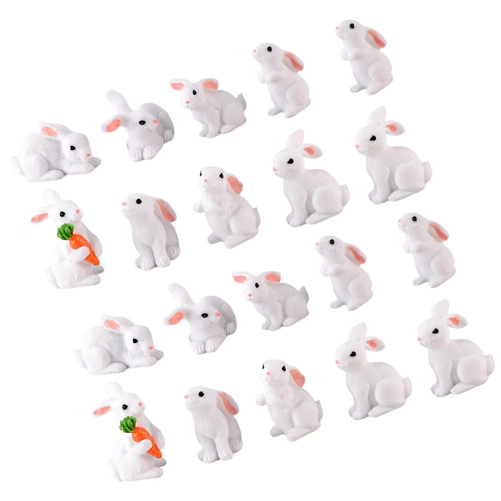 Rabbit Spring Decoration Dollhouse Plant Model Micro Landscape Accessories Child H79047