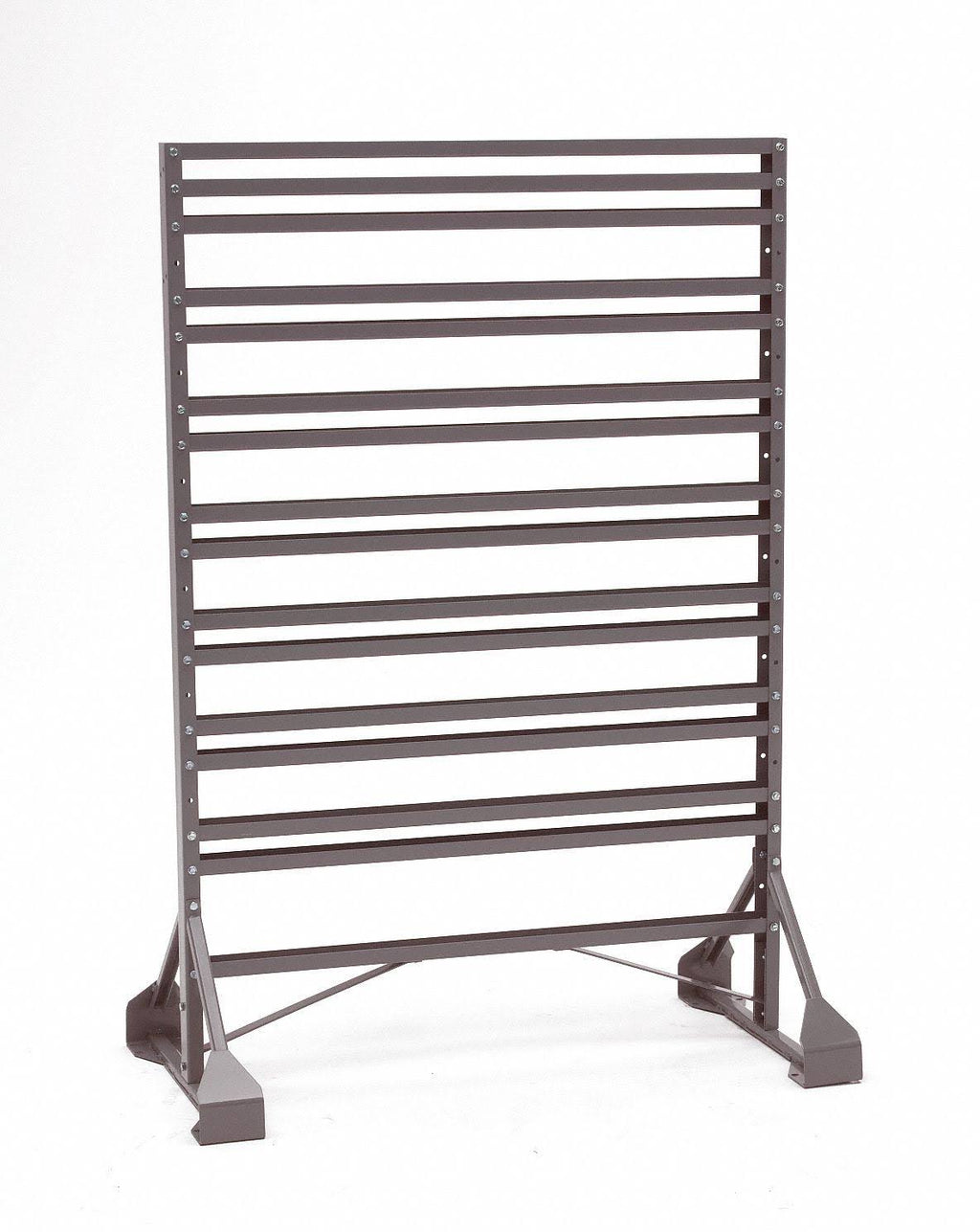 Gray Bin Rail Floor Rack K956