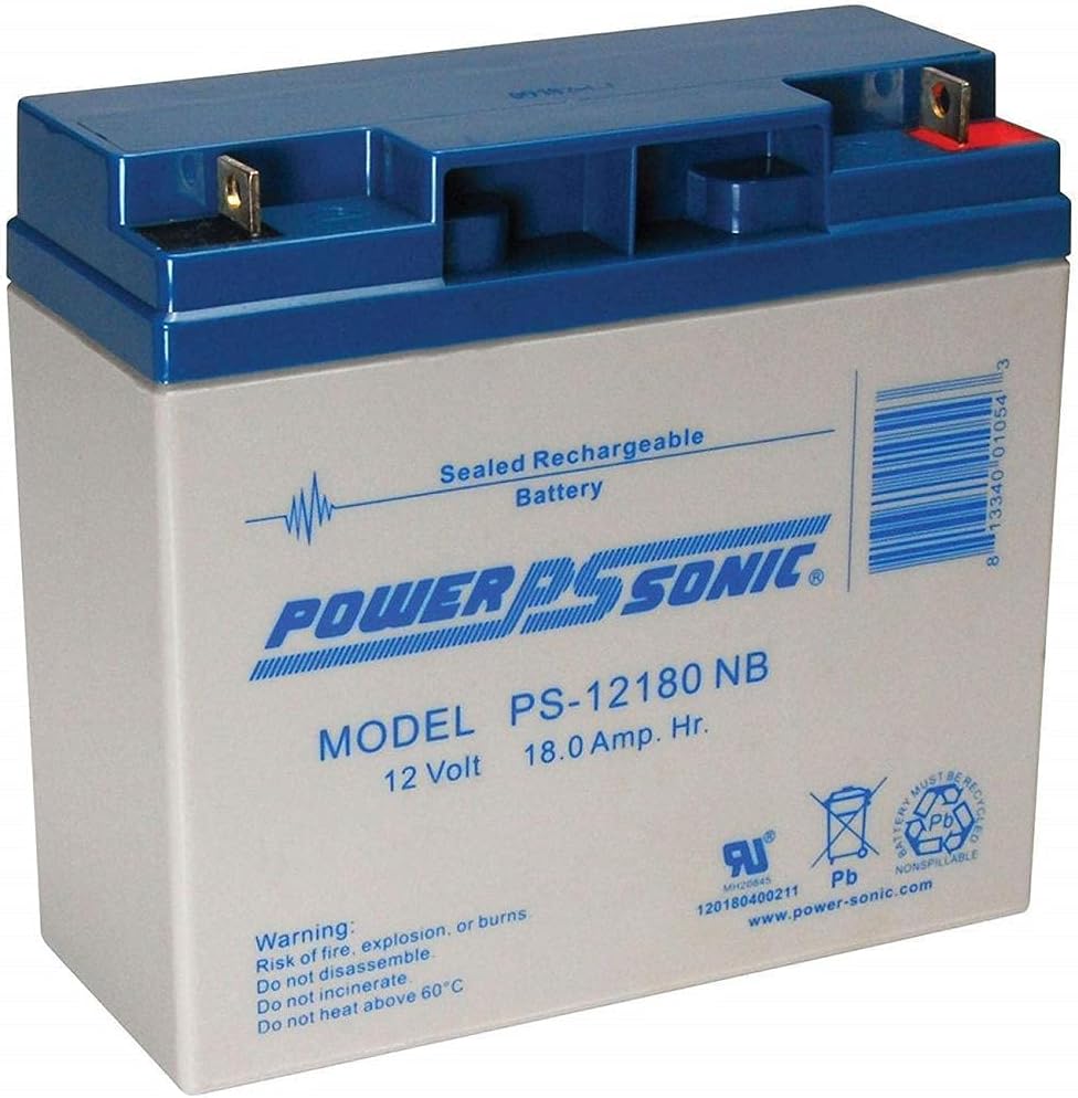 12V 18 Ah Rechargeable SLA Battery Pack of 2 Z1252