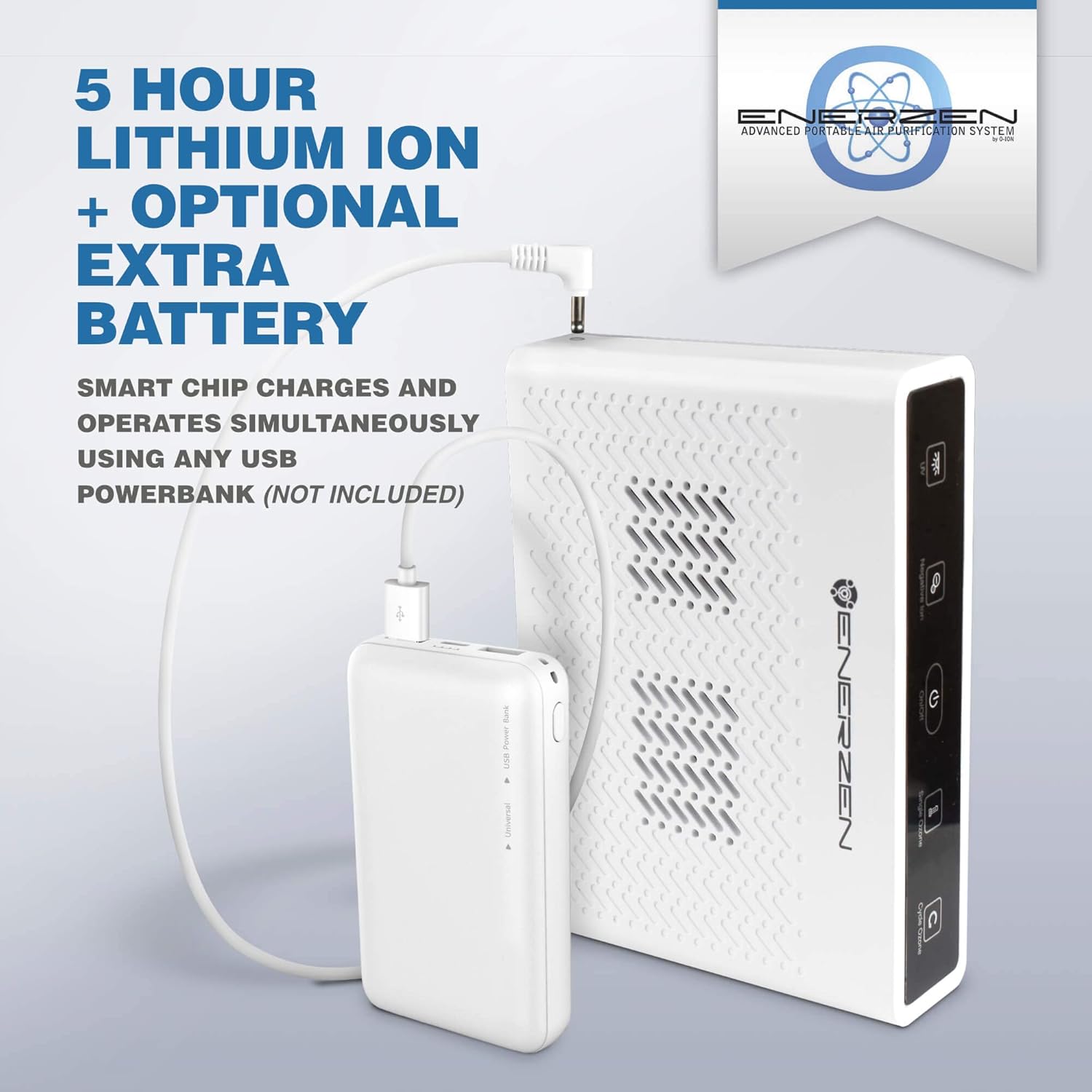 3-in-1 Portable Ozone Generator with UV and Negative Ion, Pack of 2 N410