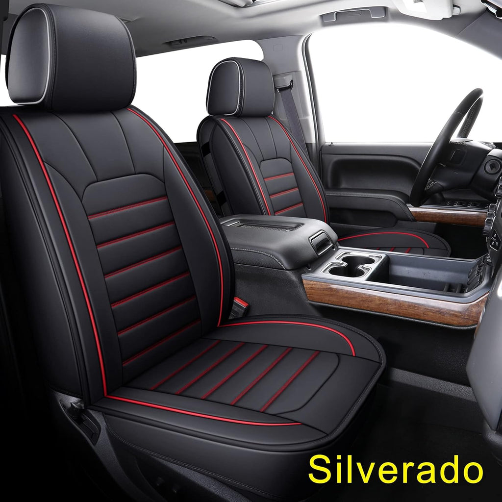 2 PCS Water Proof Faux Leather Bucket Seat Covers B40642