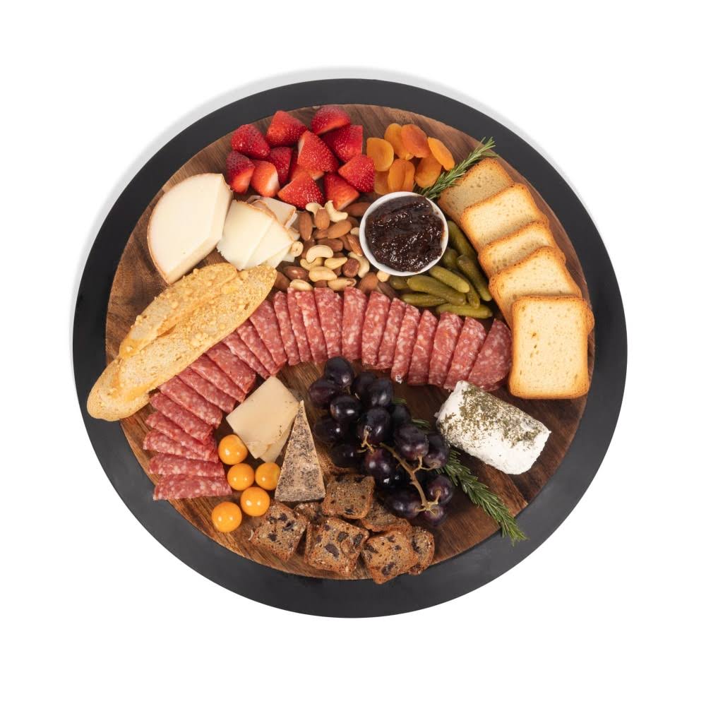 Acacia Wood Lazy Susan Serving Tray K756633