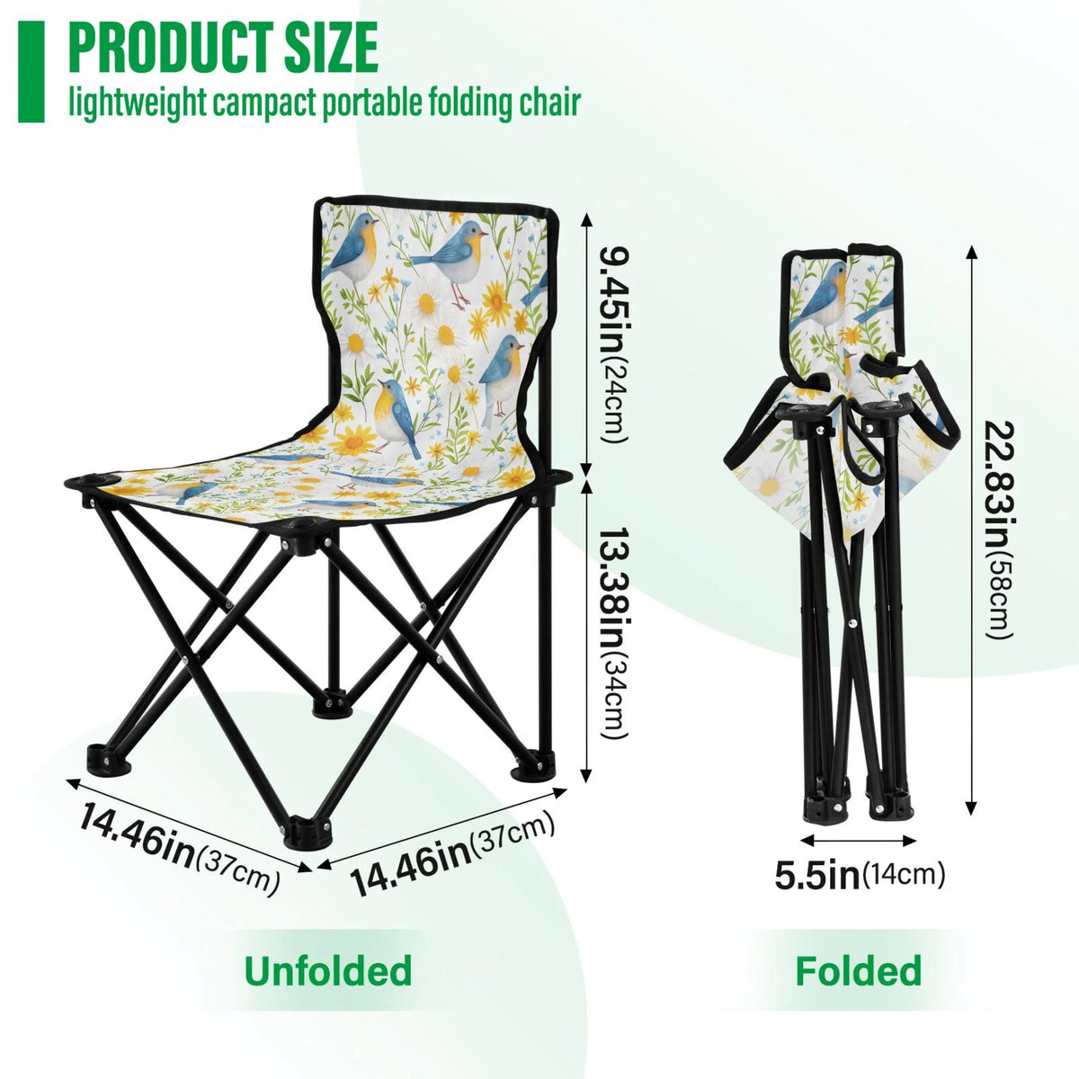 Portable Camping Chair with Carry Bag Y49048
