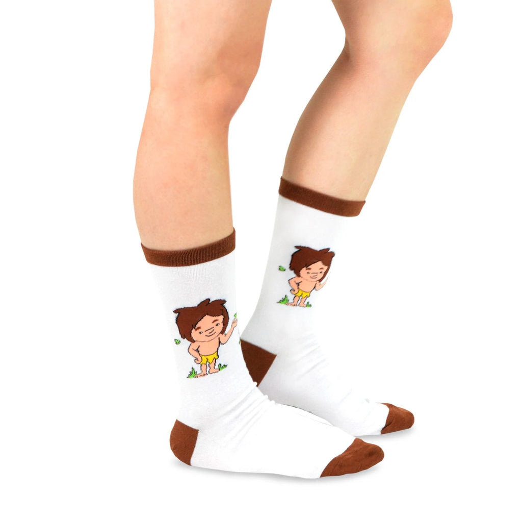 6 Pair Cartoon Safari Animal Crew Socks Z75514
