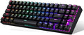 Wireless Mechanical Gaming Keyboard 60% Compact 70 Key Tenkeyless RGB Backlit Red Switches Pack of 2 J1842