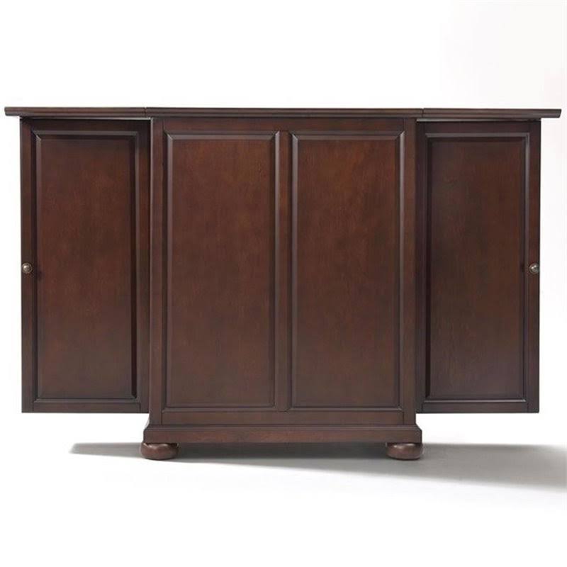 Expandable Home Bar Cabinet in Vintage Mahogany W9135