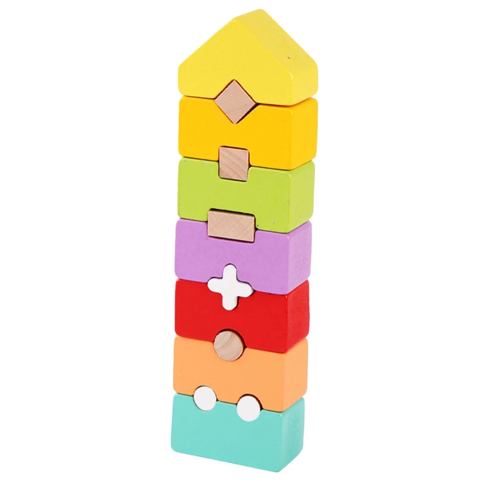 Rainbow Stacker Stacking Game Construction Toys Q174678