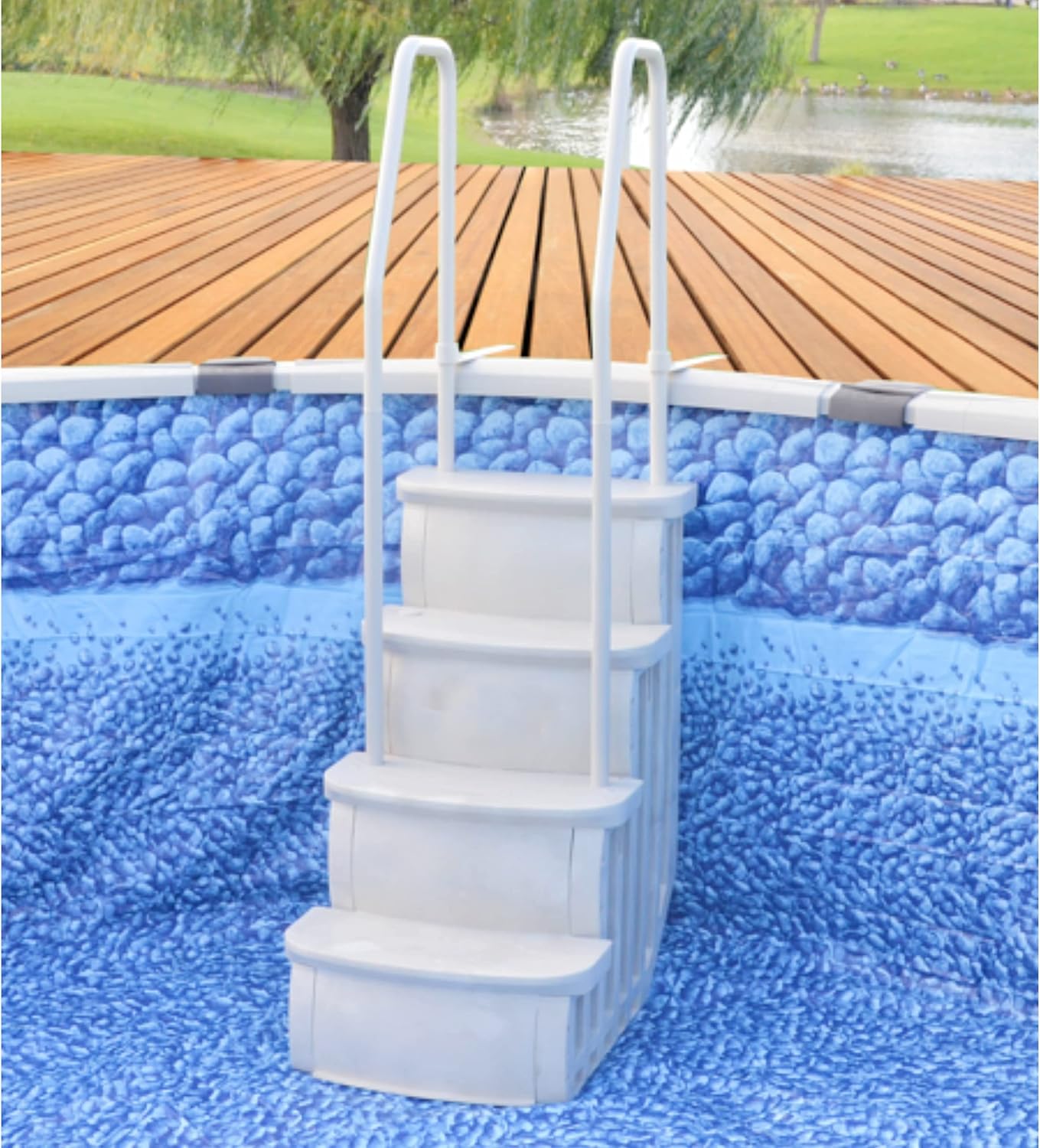 26 Inch Wide Above Ground Swimming Pool Step Ladder I637