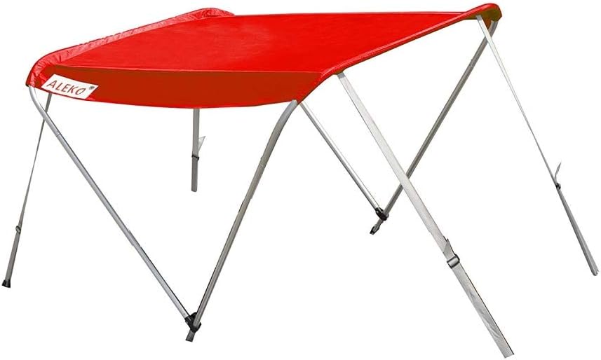 Red Bimini Top Boat Sun Shelter U34213