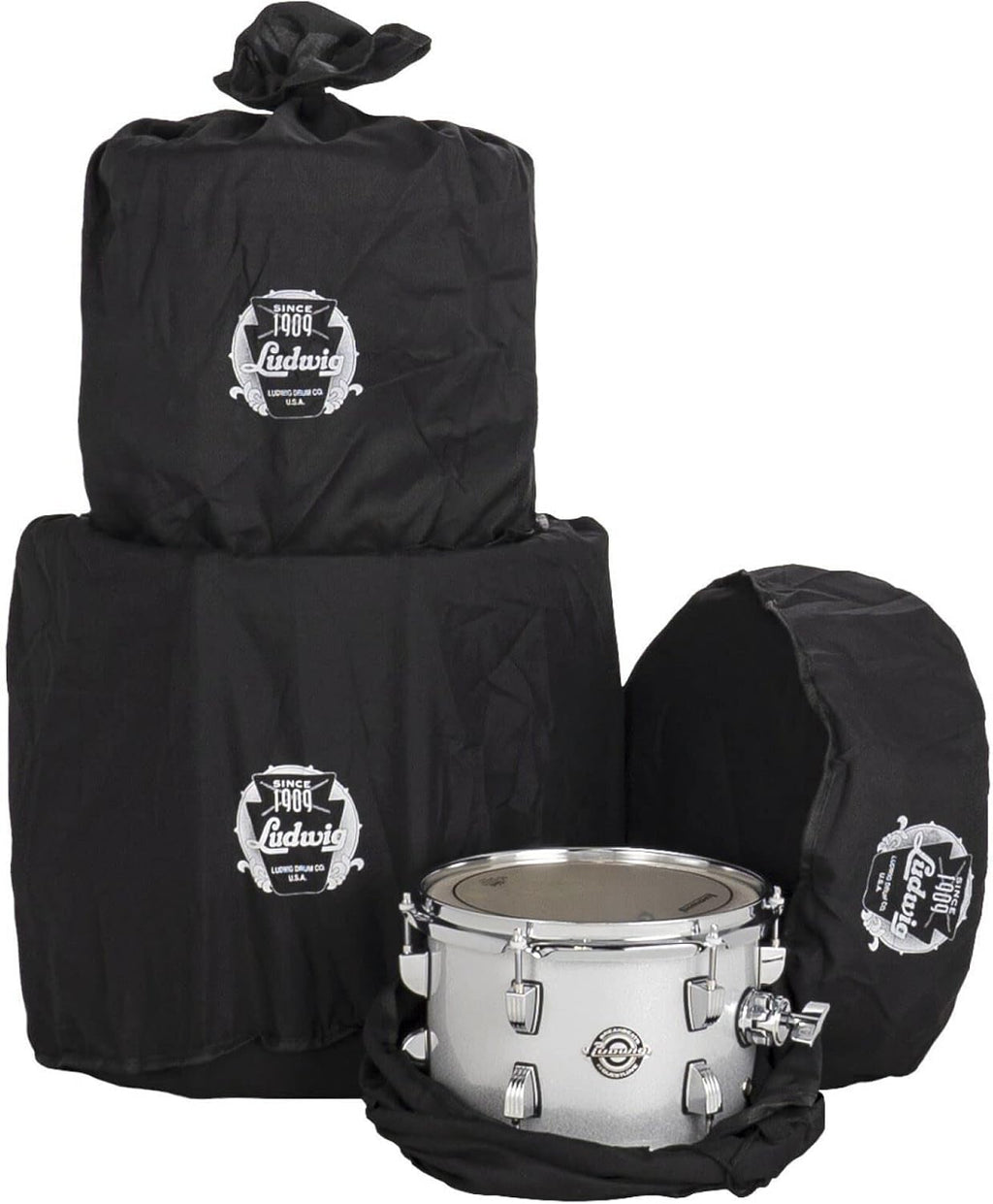4-Piece Drum Set Shell Pack, Silver Sparkle E7644