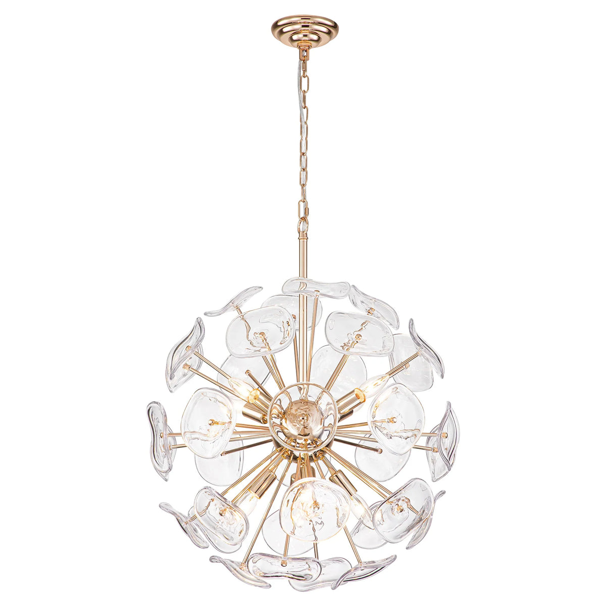 8-Light Dimmable Sputnik Sphere Chandelier B622112
