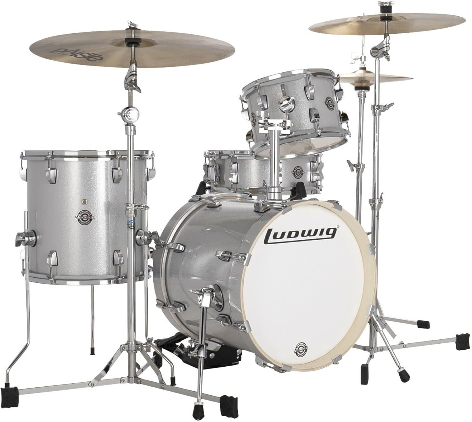 4-Piece Drum Set Shell Pack, Silver Sparkle E7644