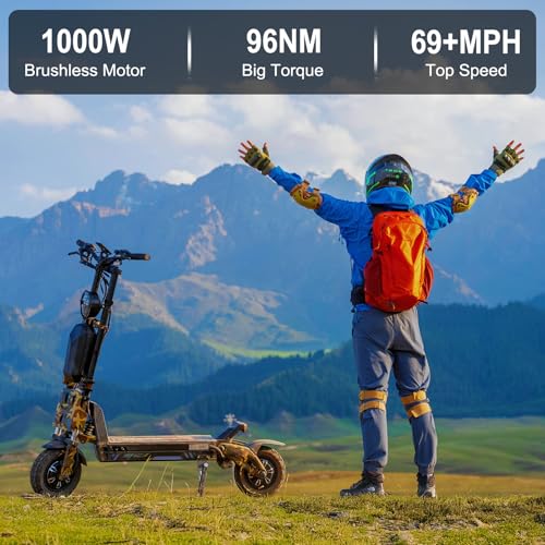 72V 45AH Battery 2000w Dual Motors Electric Scooter Y714