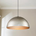Hammered Metal Dome Farmhouse Pendant H943751
