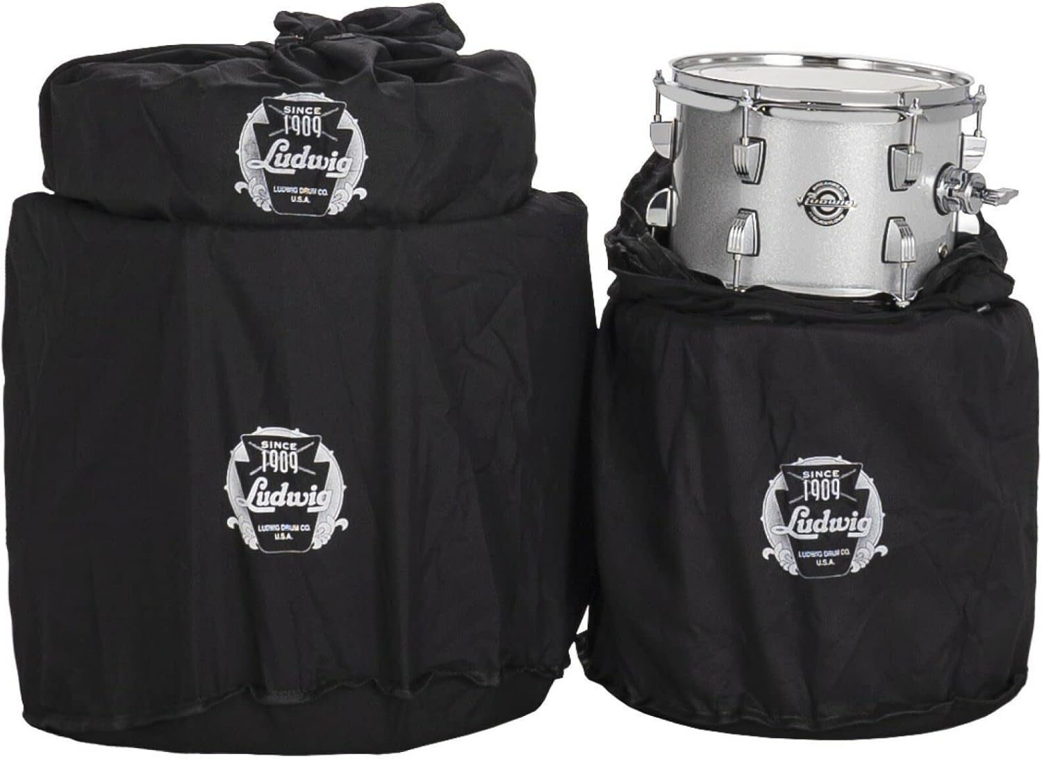 4-Piece Drum Set Shell Pack, Silver Sparkle E7644