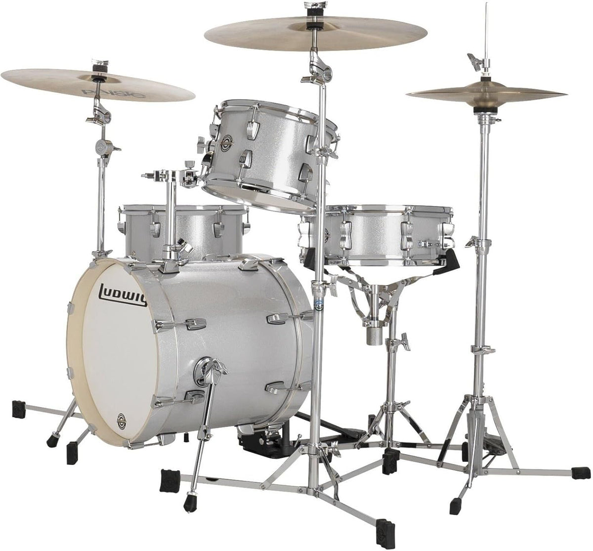 4-Piece Drum Set Shell Pack, Silver Sparkle E7644