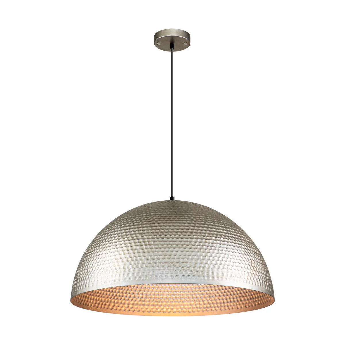 Hammered Metal Dome Farmhouse Pendant H943751