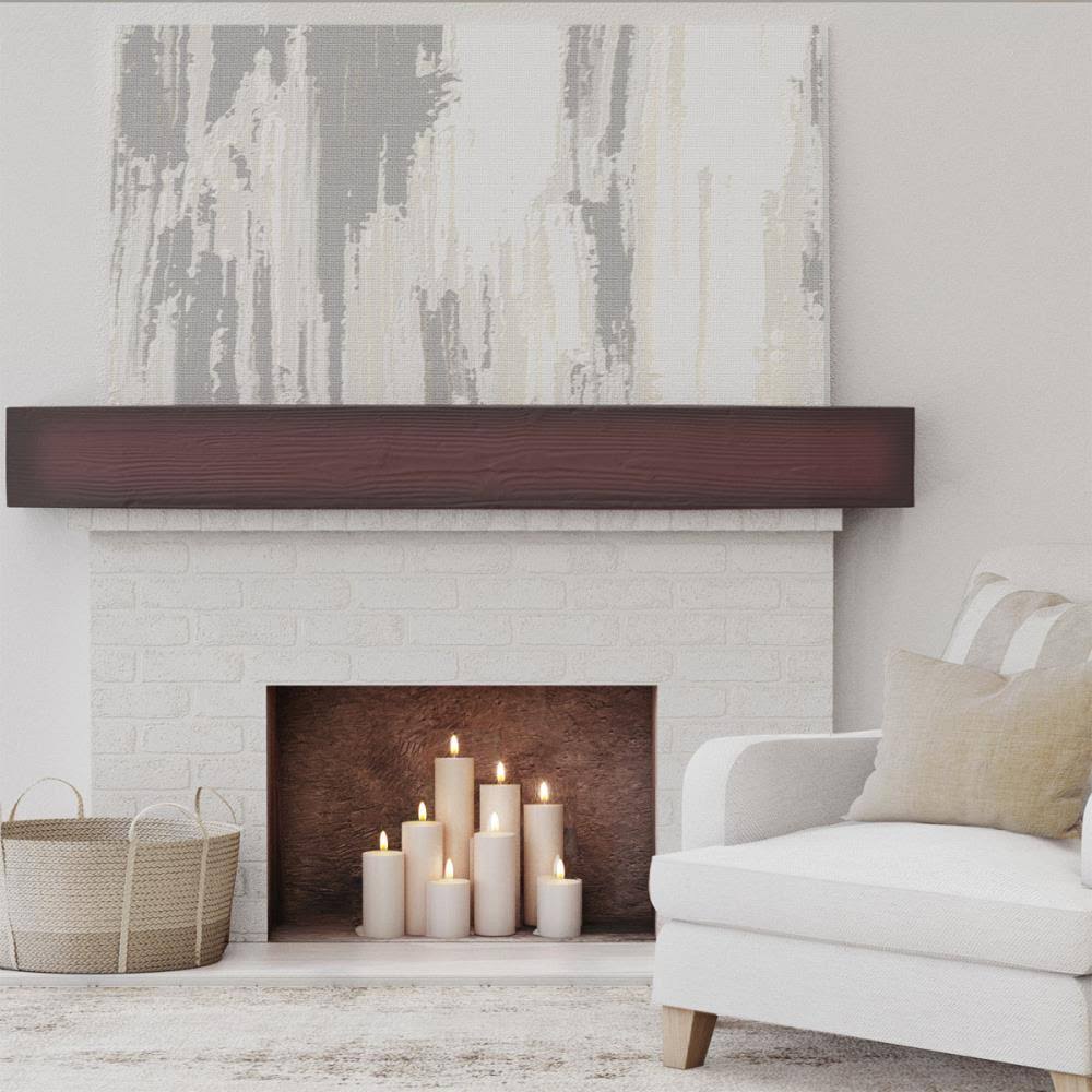 Sandblasted Faux Wood Fireplace Mantel C322944