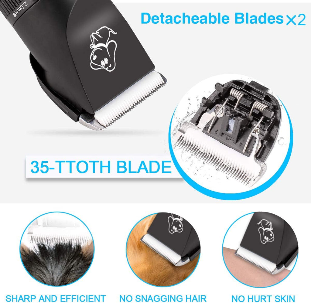 12V Quiet Dog Hair Clipper, Pack of 2 C924