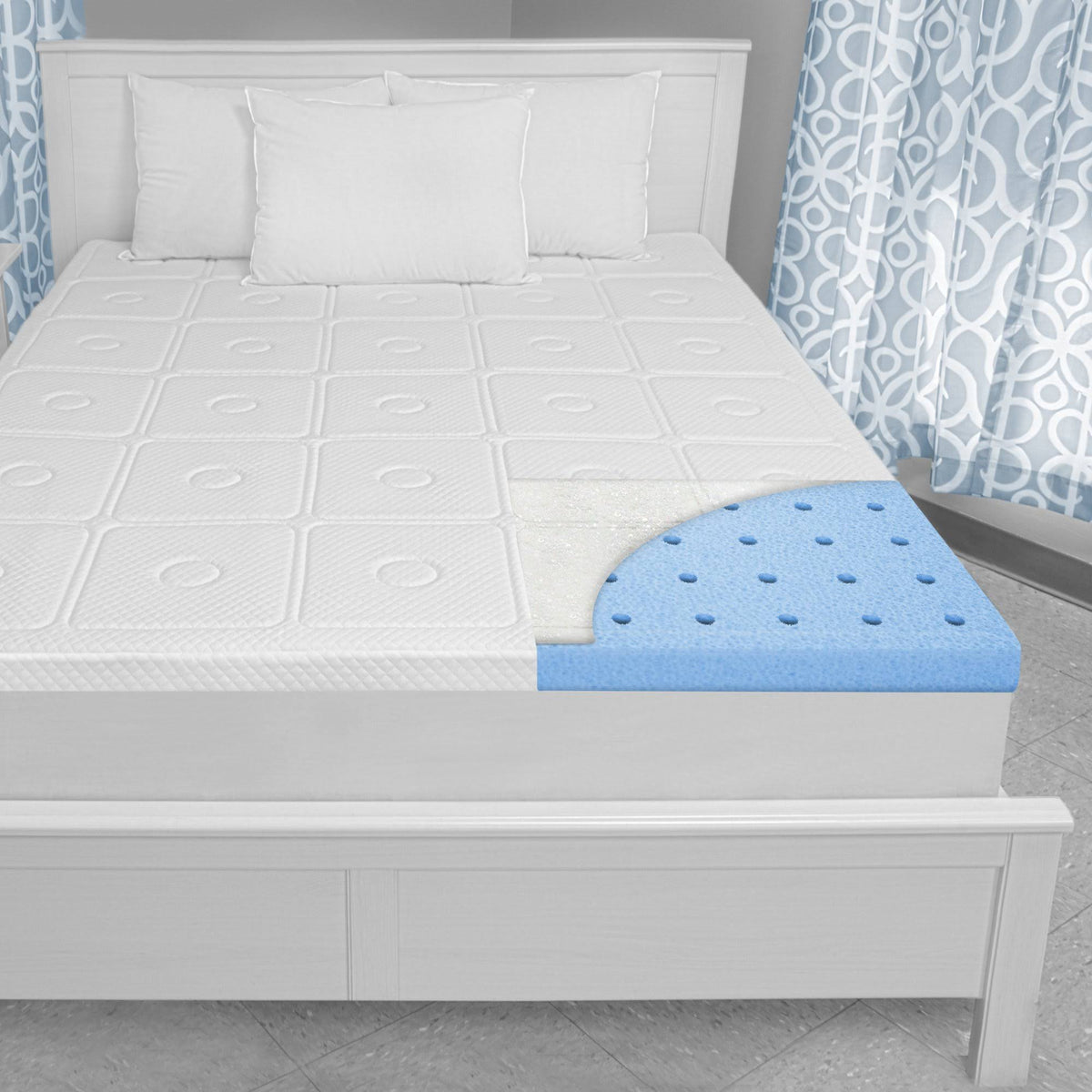 Memory Foam California King Mattress Topper S670