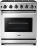 30 Inch Stainless Steel Gas Range with 5 Sealed Burners, 4.5 cu. ft. Oven, Storage Drawer, Cast Iron Grate F1555