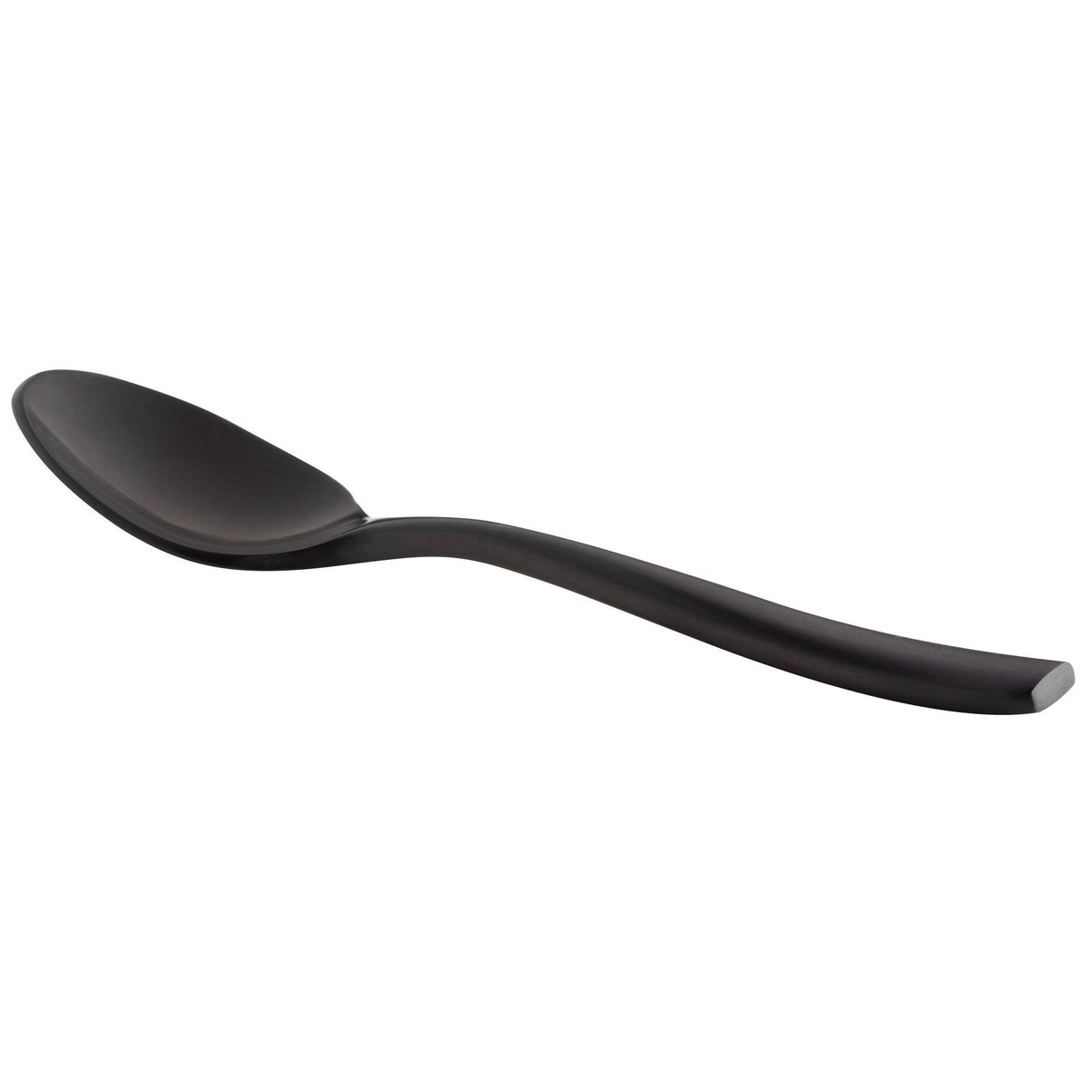 18/10 Stainless Steel Matte Black Demitasse Spoon - 12/Pack A99265