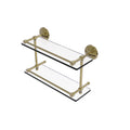 Double Glass Shelf with Gallery Rail D33768