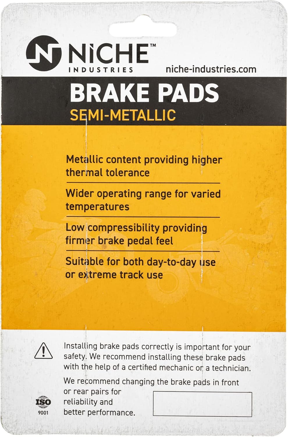 Complete Brake Rotor Pad Semi Metallic Kit I70859