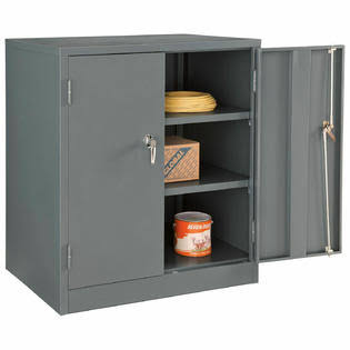 Assembled Counter Height Cabinet, 36x24x42, Gray P2154