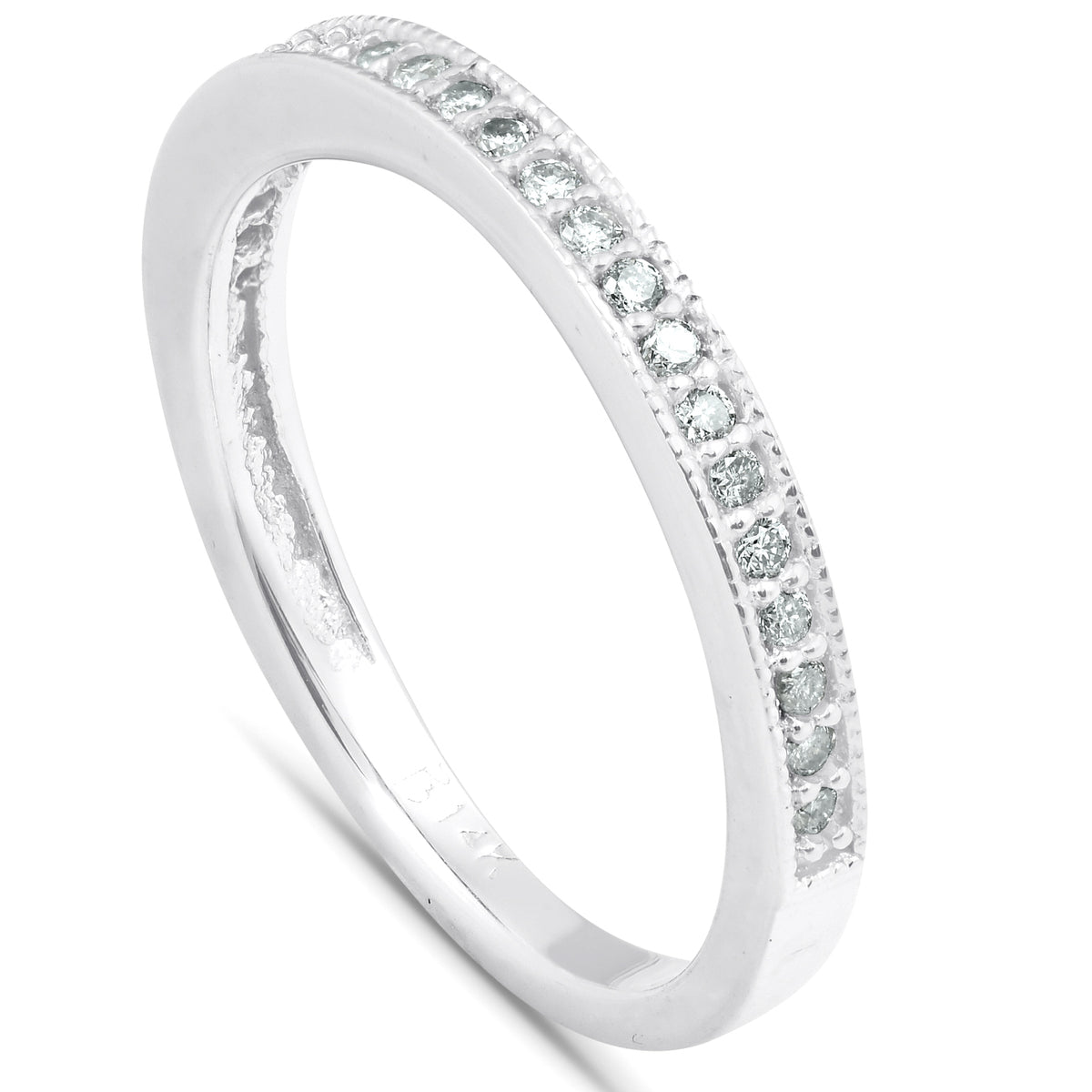 1/8ct Diamond Ring 14K White Gold Q334