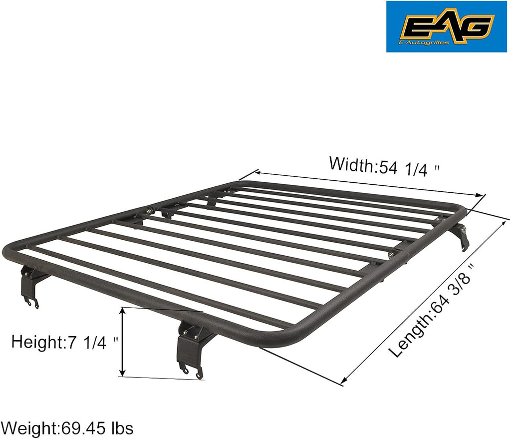 Flat Roof Rack for Wrangler JK 2 Door and 4 Door F815