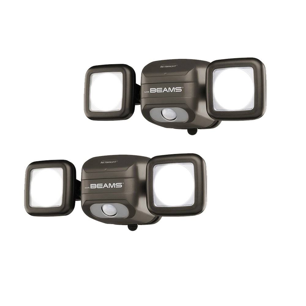 Wireless Battery Powered Motion Sensing 500 Lumens LED Dual Head Security Spotlight N47237