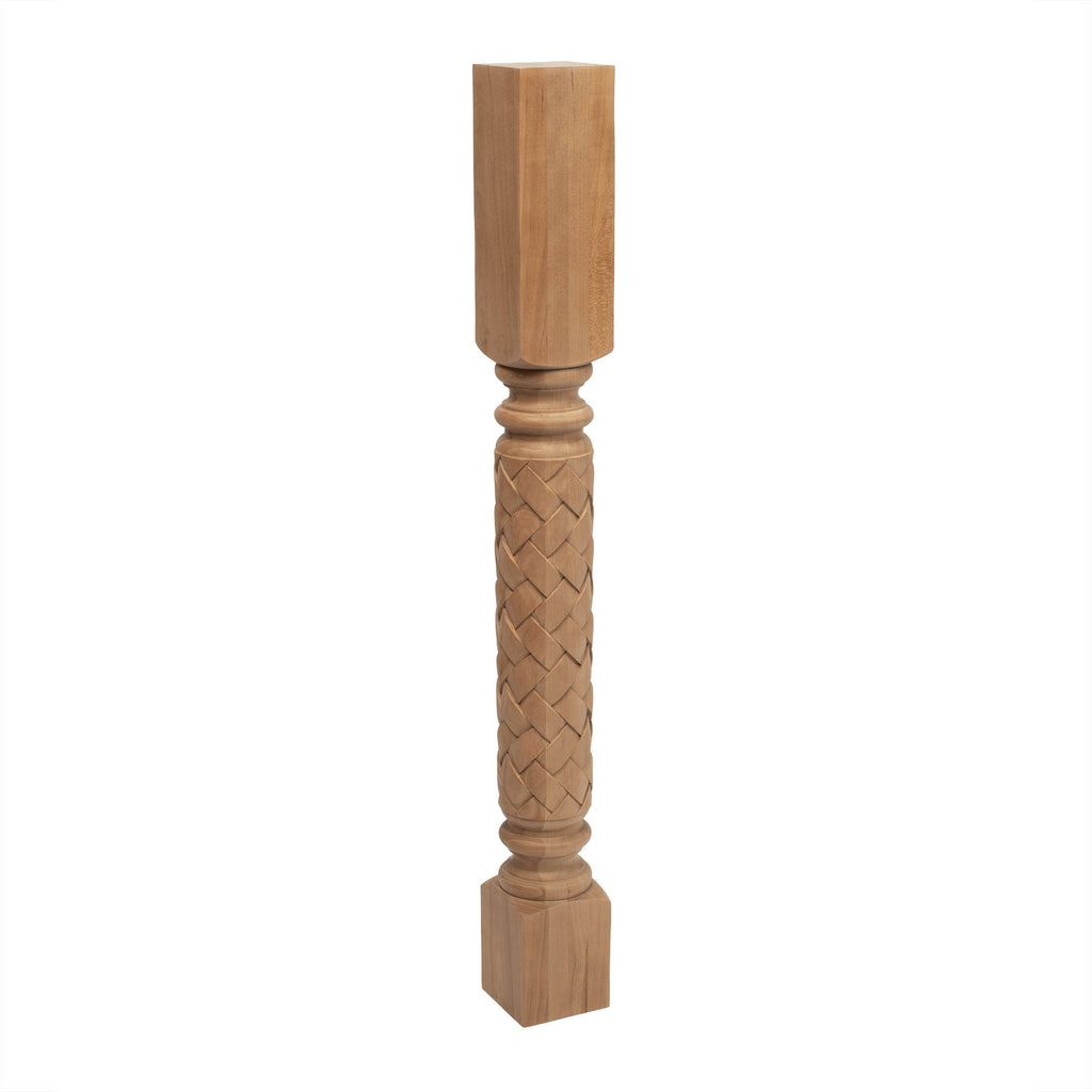 3-3/4 in. x 35-1/4 in. Unfinished Solid Cherry Kitchen Island Leg V625