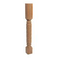 3-3/4 in. x 35-1/4 in. Unfinished Solid Cherry Kitchen Island Leg V625