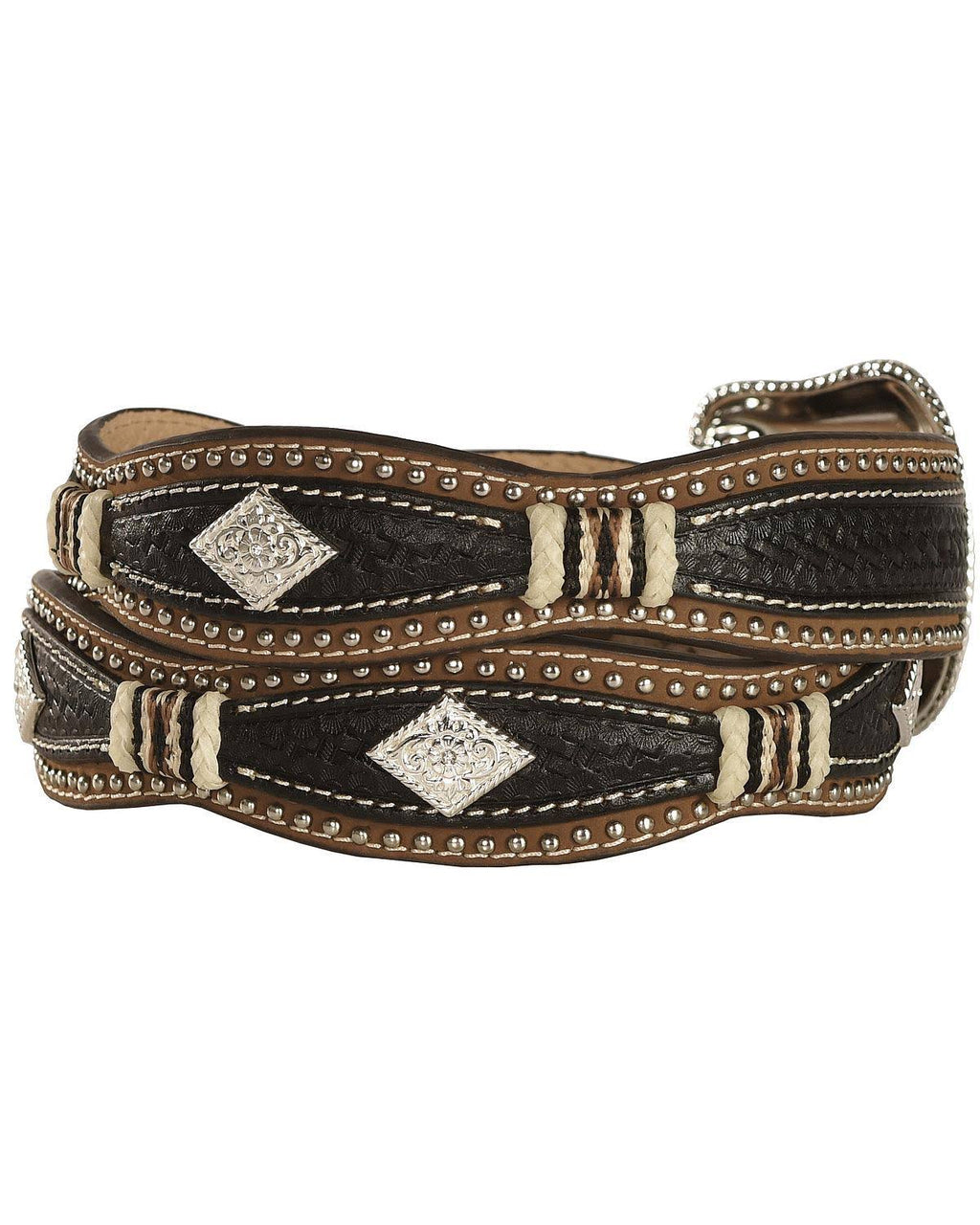 Black Brown Western Belt T5599
