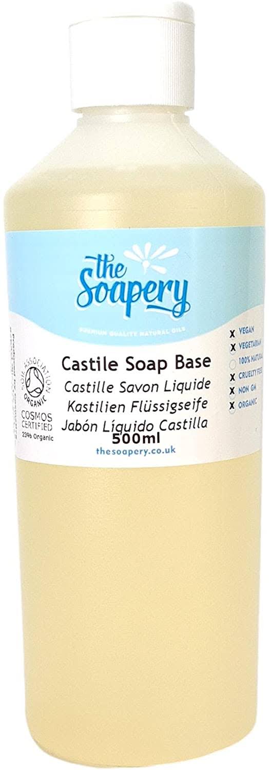 Organic SLS Free Castile Liquid Soap Base 500ml X120