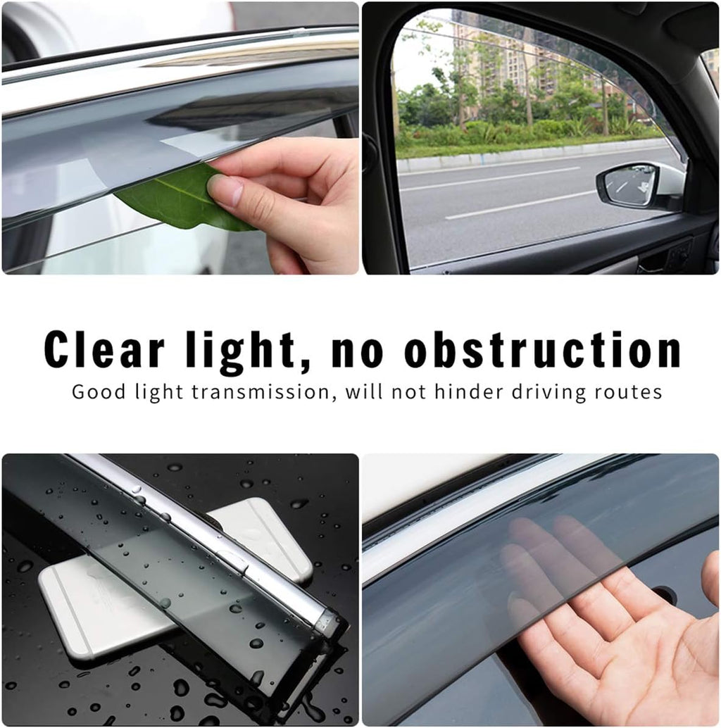 Smoke Tape-On Side Window Deflectors F89566