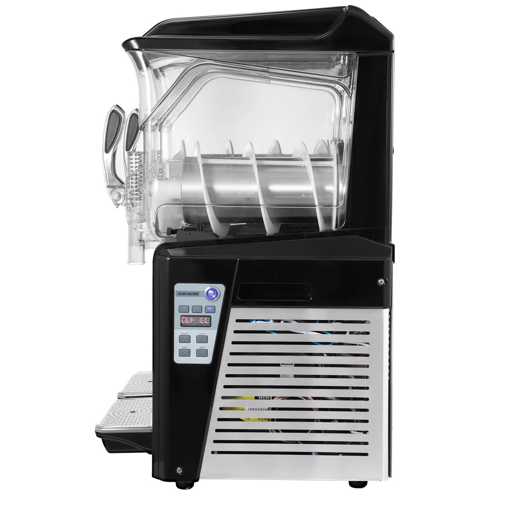 110V Commercial Slushy Machine 10L x 3 Tank Frozen Drink Machine 1250W Stainless Steel L513
