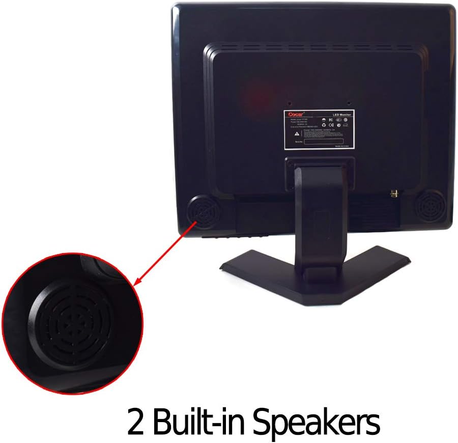 15 Professional CCTV Monitor VGA HDMI AV BNC LCD Security Screen P1440
