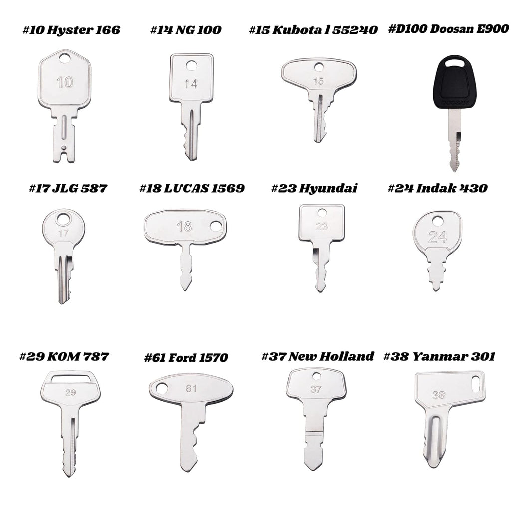 67 Keys Master Construction Ignition Key Set M9394