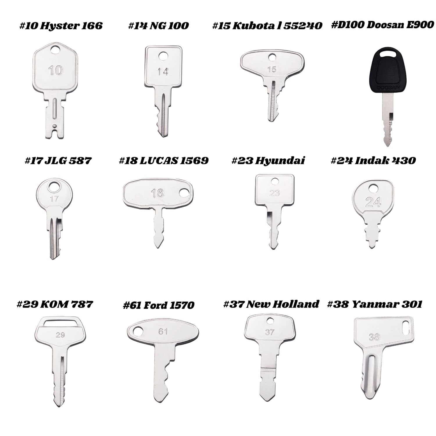 67 Keys Master Construction Ignition Key Set M9394