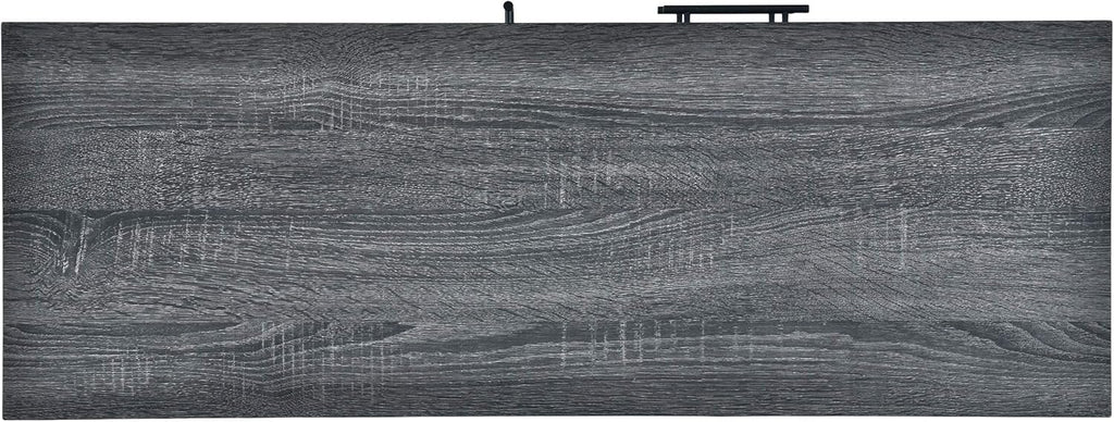 6 Shelf Multi-Functional Cabinet, Sonoma Oak + Black F398941