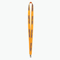 Gold Polyester Lanyard with Bulldog Clip U575916