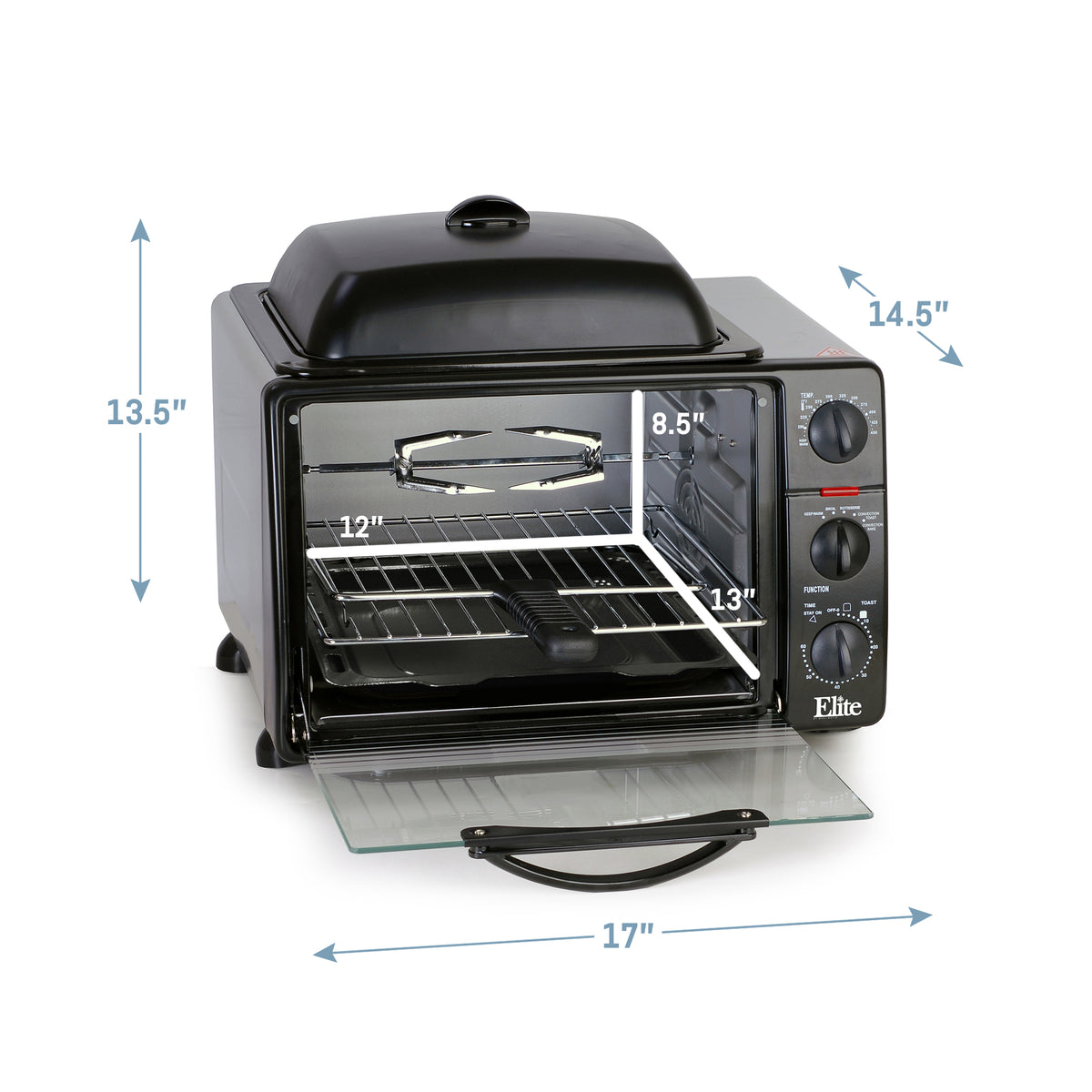 8 Cu Ft. Toaster Oven with Rotisserie and Grill/Griddle Top M675820