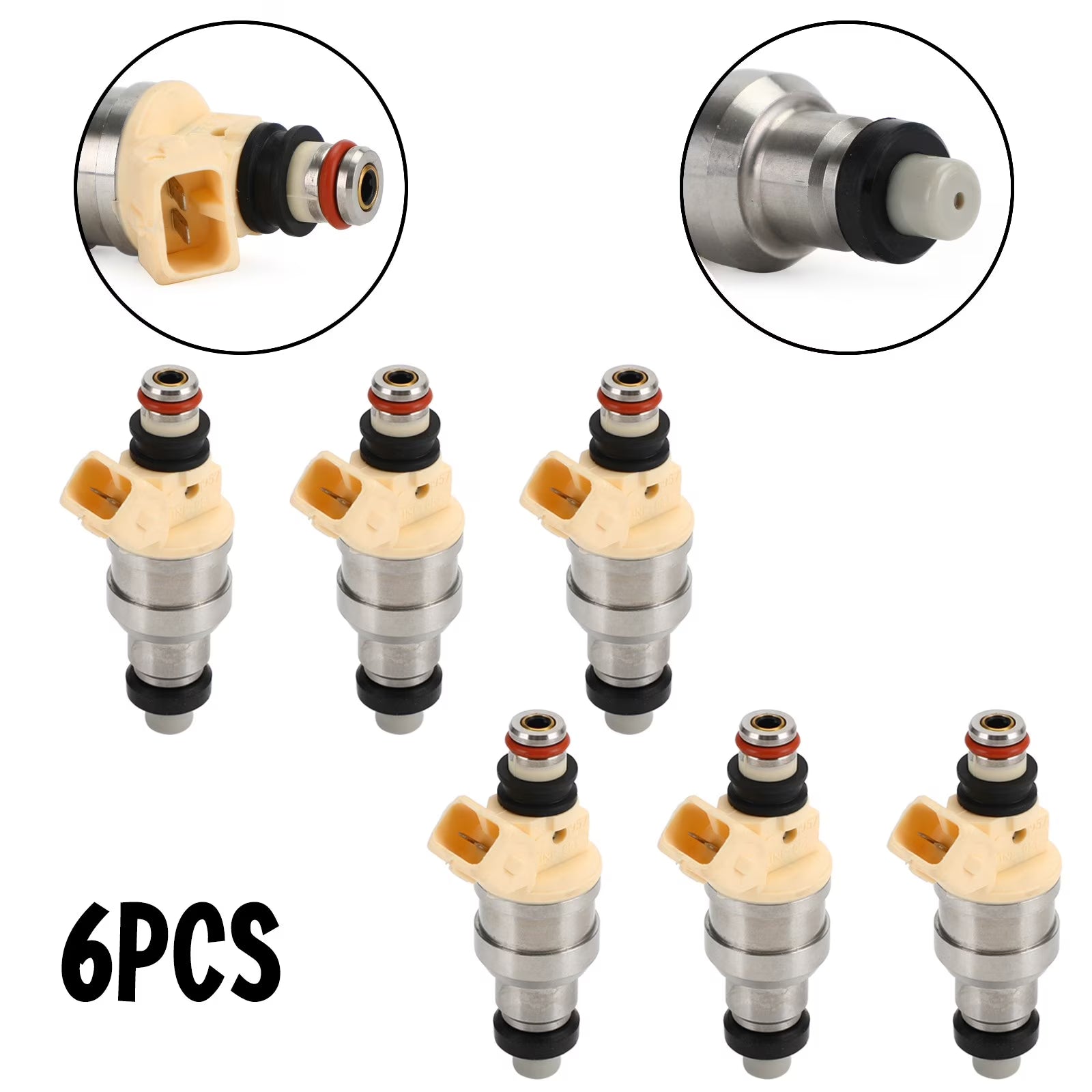 6pcs Fuel Injector for Mitsubishi Mirage Montero Galant Sigma Eclipse A49009
