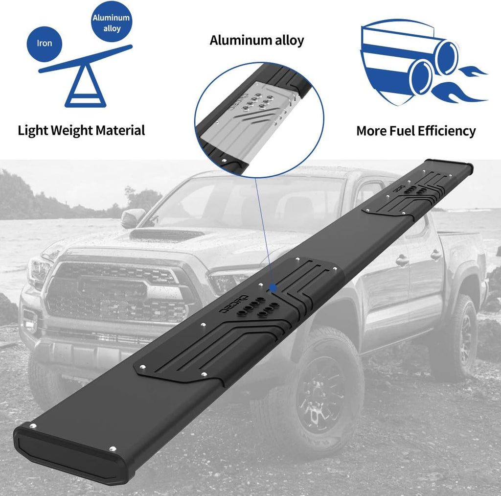 Black Textured Aluminum Running Boards S423593