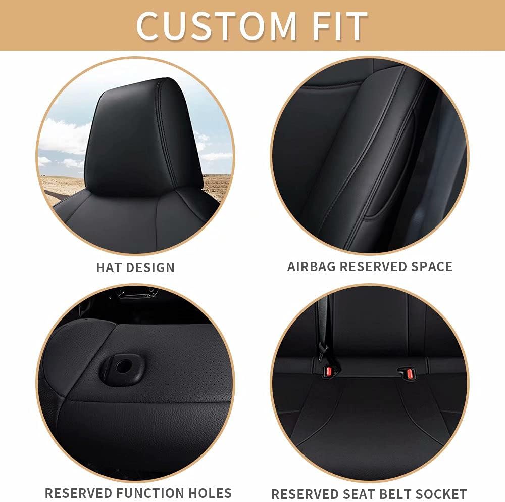 Waterproof Faux Leather Full Set Car Seat Covers D10933