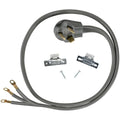 3 Prong Universal Electric Dryer Power Cord 4 foot 30 amp L706