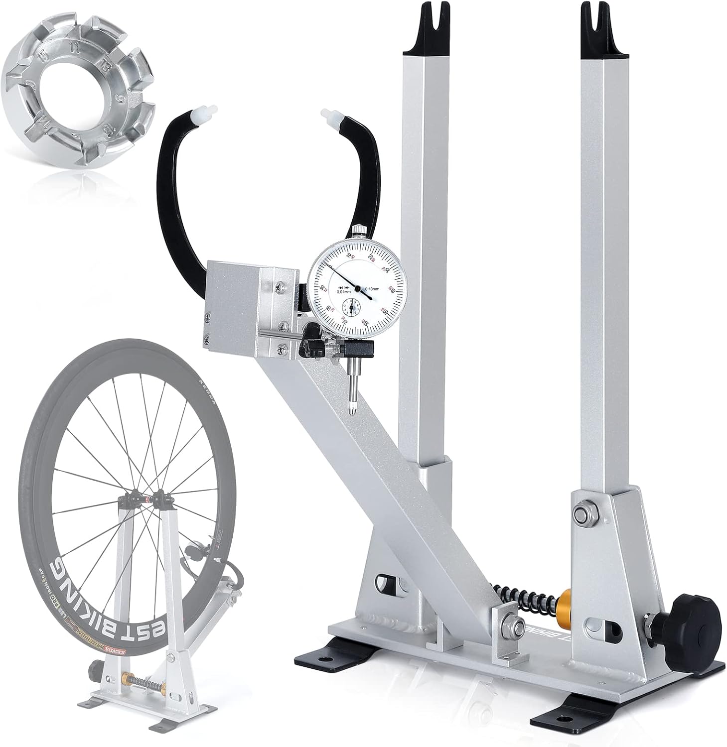 Wheel Truing Stand with Spoke Wrench for 16-29” 700C Bike Wheel Z2621